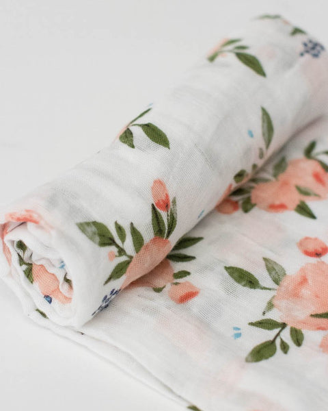 Little unicorn watercolor rose sales