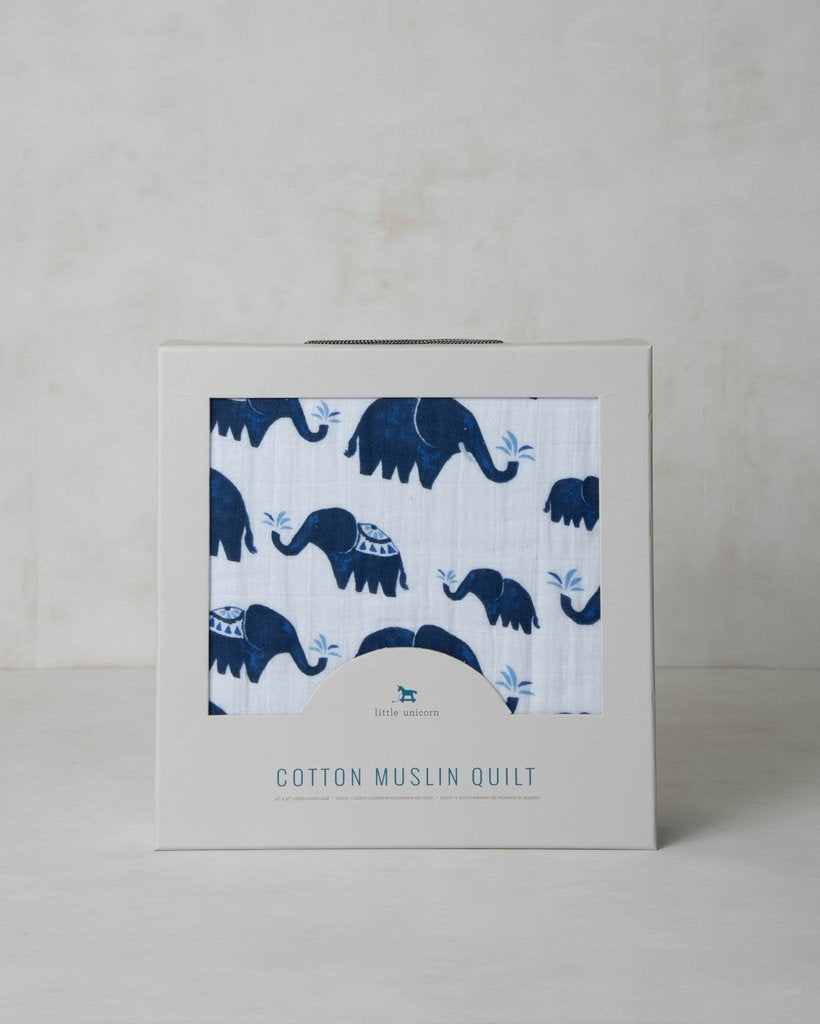 Cotton Muslin Quilt - Indie Elephant - Pineapple Sunshine™