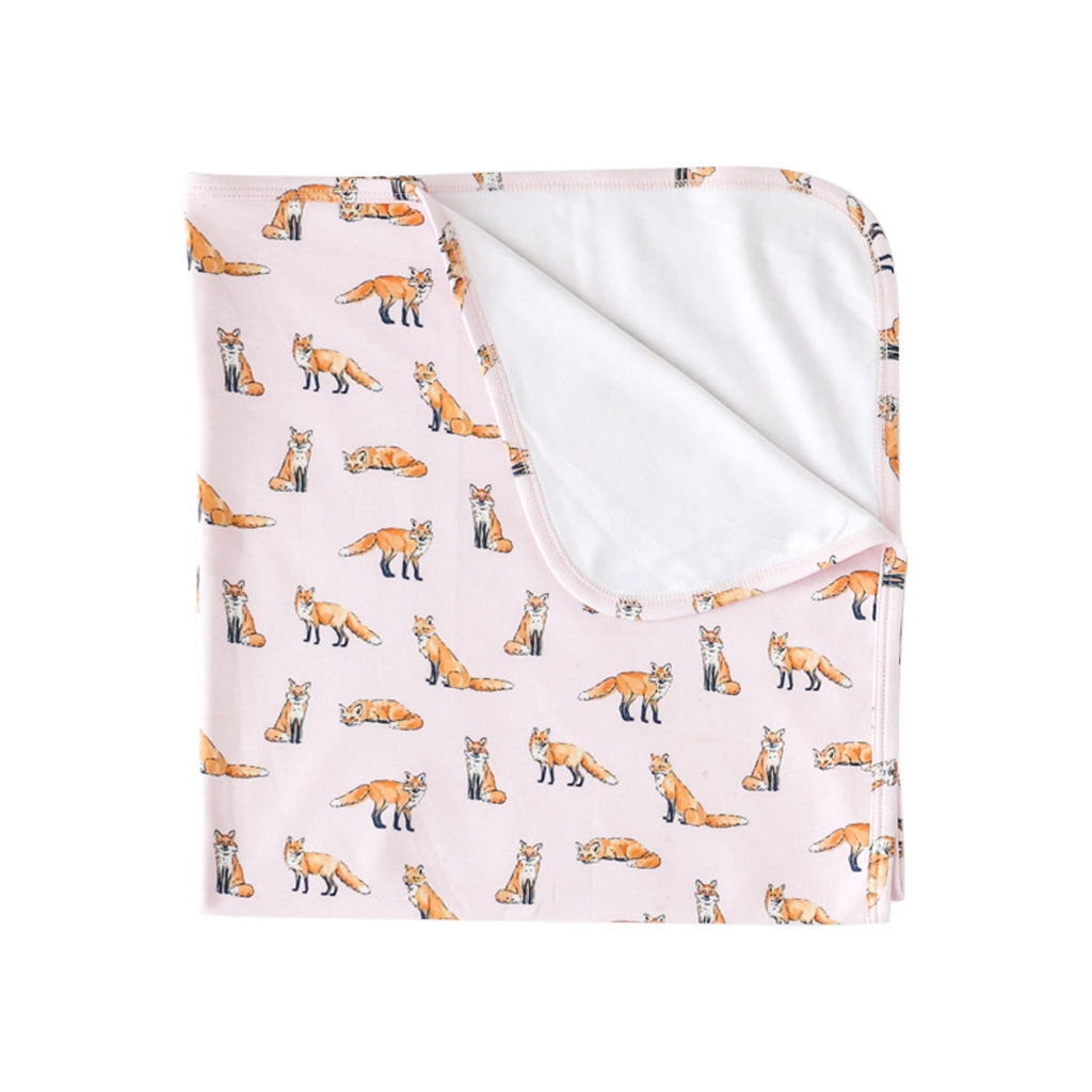 Pineapple Sunshine Pink Fox Blanket