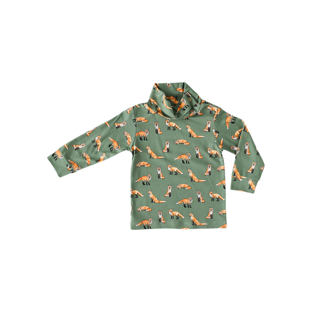 Green Fox Turtleneck | Pineapple Sunshine™