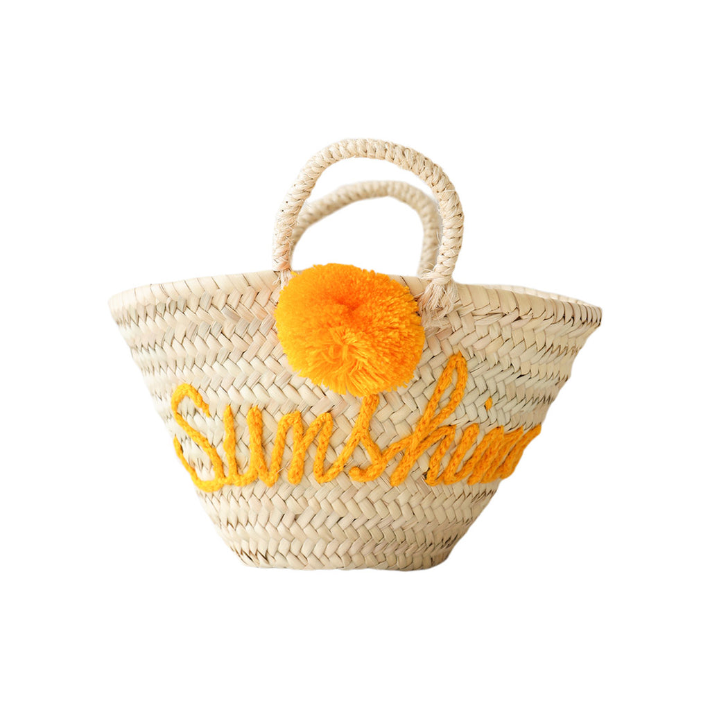 Pineapple Sunshine Pom Pom Tote Bag