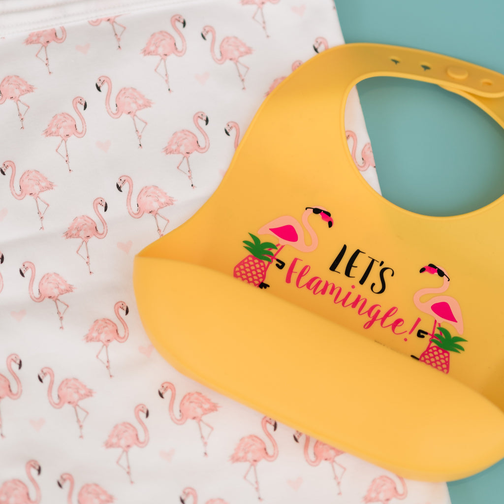 Exclusive! Let's Flamingle Catch Bib - Pineapple Sunshineâ„¢