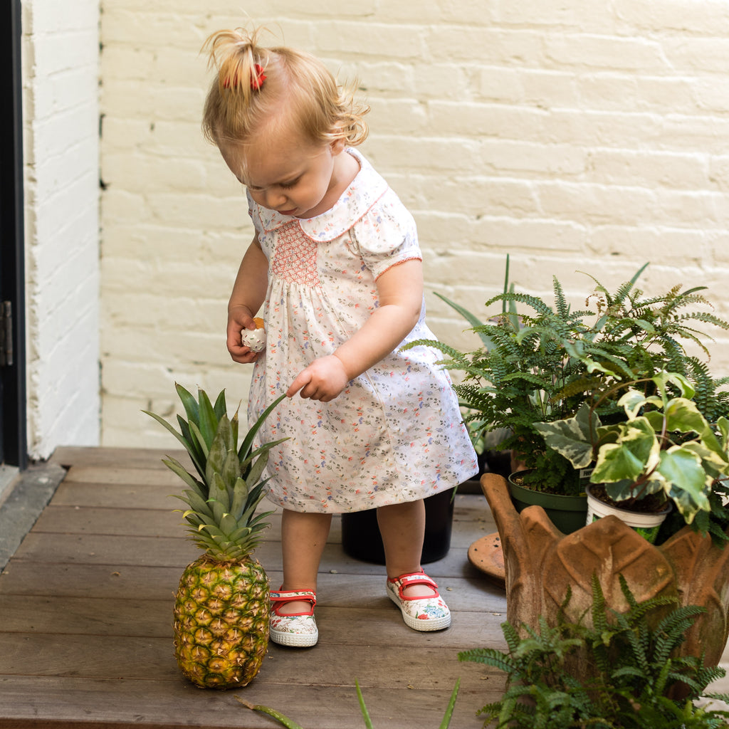 Madison Floral Dress with Ruffle Bloomers - Pineapple Sunshine™