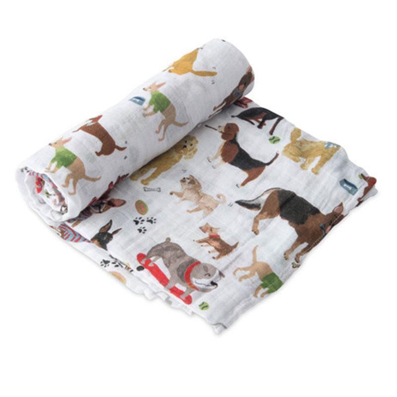 little unicorn official woof swaddle blanket - little birdies boutique