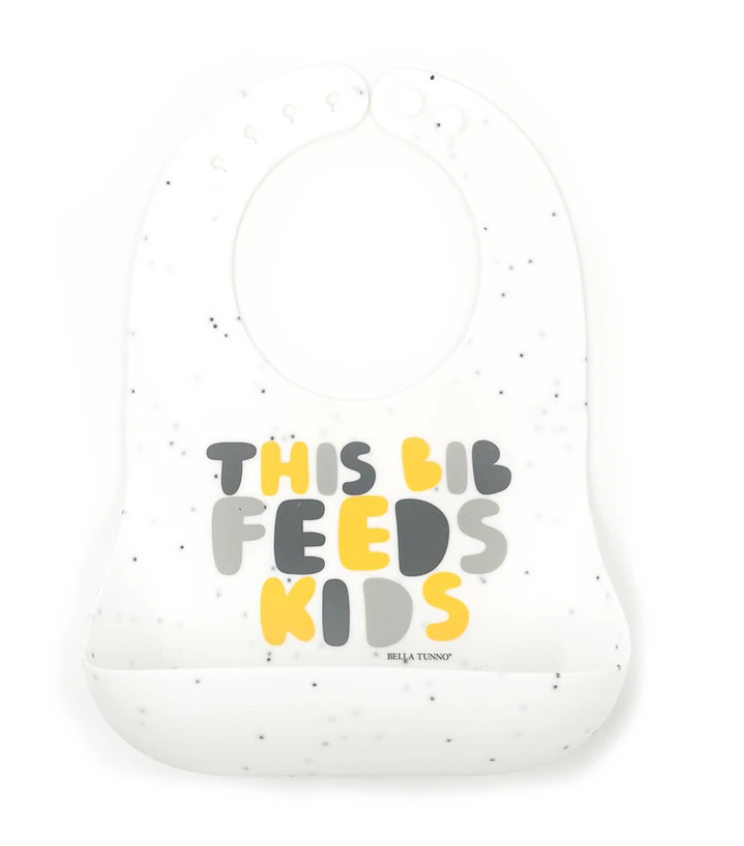 This Bib Feeds Kids- Yellow Wonder Bib - Pineapple Sunshine™