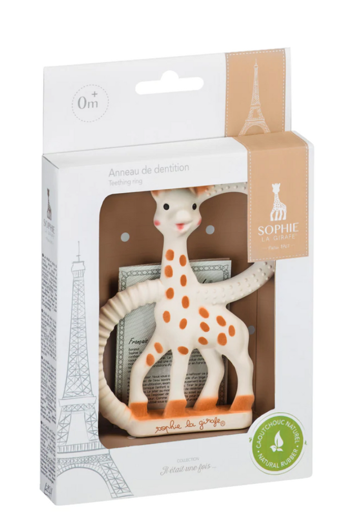 thumbnail image 2 of Vulli Sophie La Girafe Natural Rubber Teether Ring – Green, 0 Months+ 2 of 4