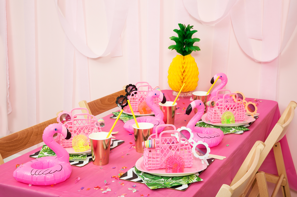 Sun Jellies Retro Basket in Bubblegum Pink - Mini - Little Birdies