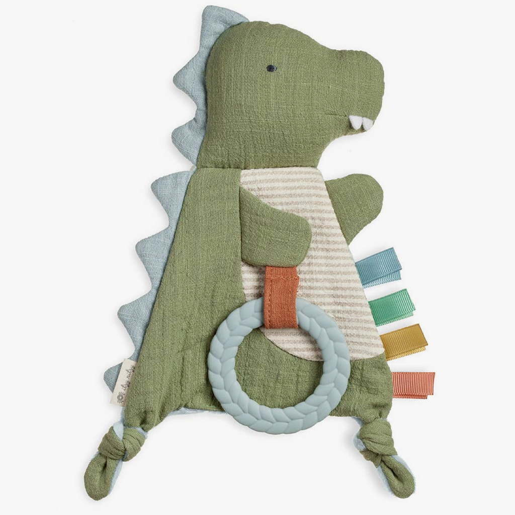 Itzy Ritzy Bitzy Crinkle™ Sensory Crinkle Toy with Teether - Dino - Little Birdies