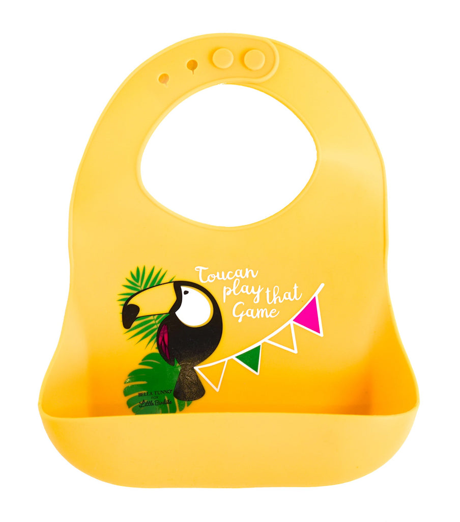 Exclusive! Toucan Play That Game Catch Bib - Pineapple Sunshine