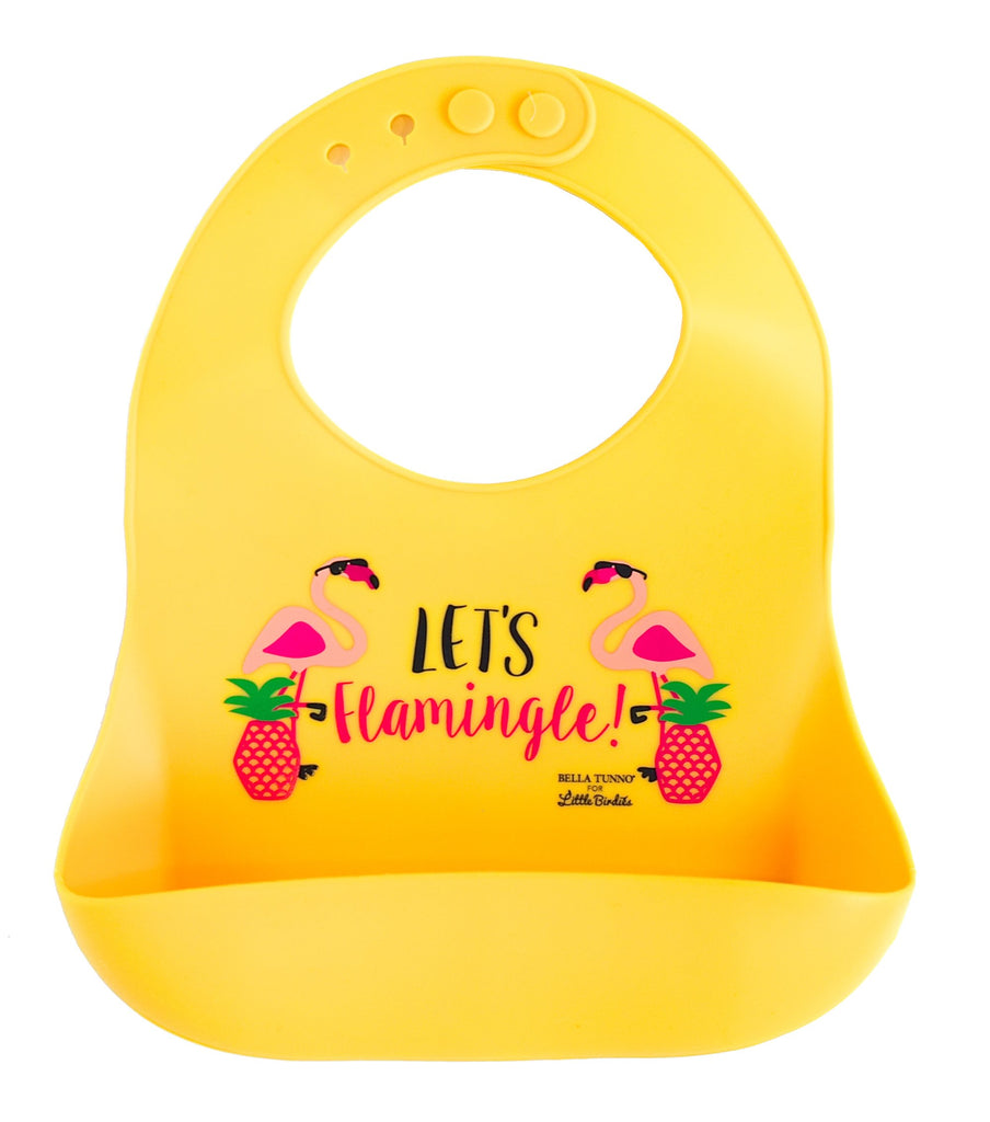 Exclusive! Let's Flamingle Catch Bib - Pineapple Sunshine
