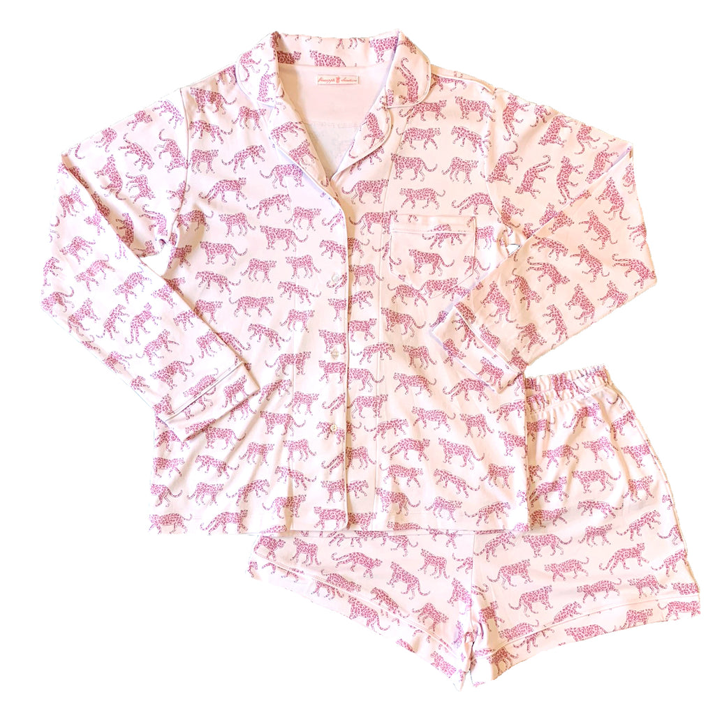 Pineapple Sunshine Pink Cheetah Mom Pajamas