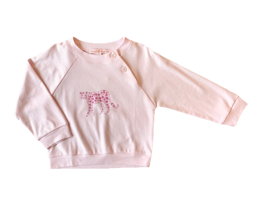 Pineapple Sunshine Pink Cheetah Sweatshirt